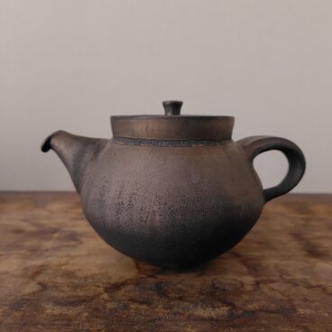 ブロンズ釉 ポット