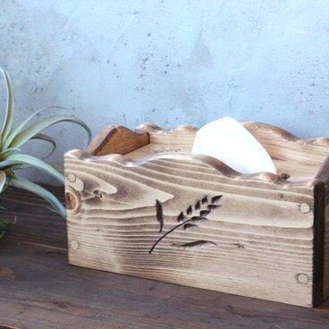 麦穂のティッシュケース