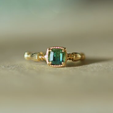 green＆blue バイカラートルマリン リング / K10YG【1点限り】