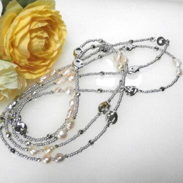 C0079 淡水パールネックレス　