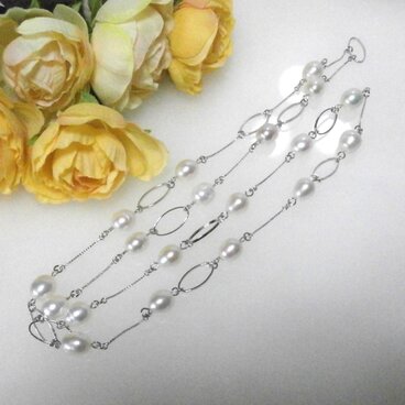 C0080 淡水パールネックレス　