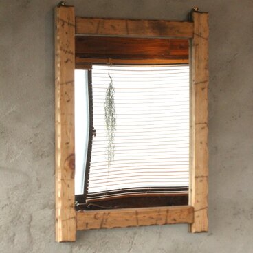 アンティーク風ミラー　鏡　ダメージ　壁掛け