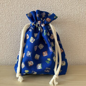 巾着袋 給食袋 電車