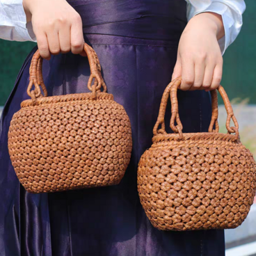 山葡萄 蔓 バック かご 籠 職人の手作り 着服 山葡萄 かごバッグ やまぶどう 山ぶどう ハンドバッグ ビーチバッグ