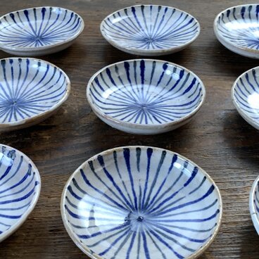 そば薬味皿（粉引麦藁手）