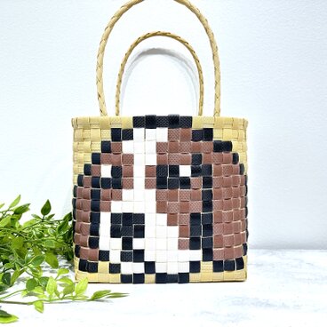 コーイケルホンディエ★プラカゴ★温泉・プール・海・お砂場　温泉バッグ　エコバッグ　PPバンド　カゴバッグ　お散歩バッグ