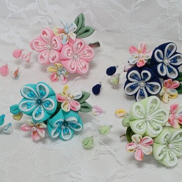 ２WAYの夏色髪飾り