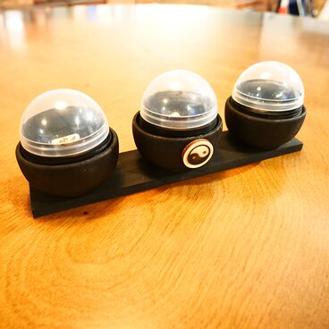 球型易サイコロ専用箱-周易・略筮法・中筮法・神蓍-