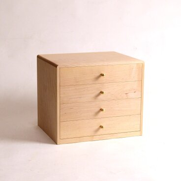 A5サイズの引き出し 4段 イタヤカエデ