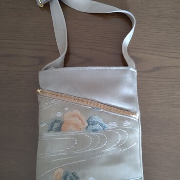 帯地で作ったポシェット