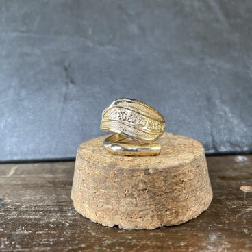 ハンドメイドリングno.142 シルバーアクセサリー　スプーンリング　手作り指輪