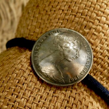 ＃H28 Australia Coin Hair Elastic