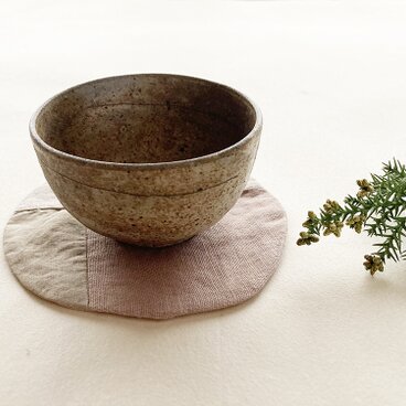 草木染め　布コースター⑤