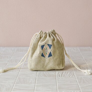 小さめ ミニ巾着 ポーチ　daiya