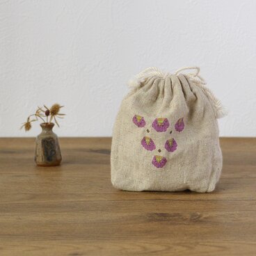 小さめ ミニ巾着 ポーチ　bui