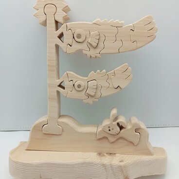 糸のこクラフト鯉のぼり