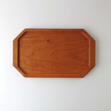 おもてなしプレート【ブラックチェリー/Mサイズ】木のお皿　トレイ　ウッドプレート