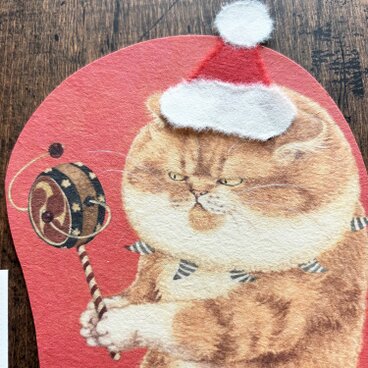 クリスマスカードに大変身！オリジナル切手付き『でんでん太鼓・レター』