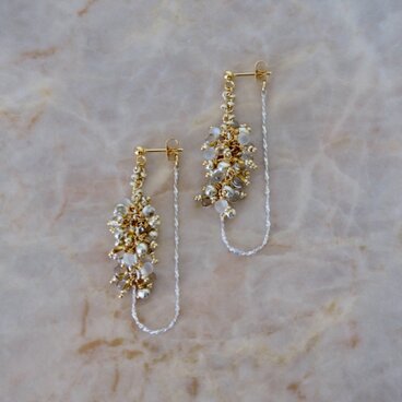 " Lupinus " - glass beads -