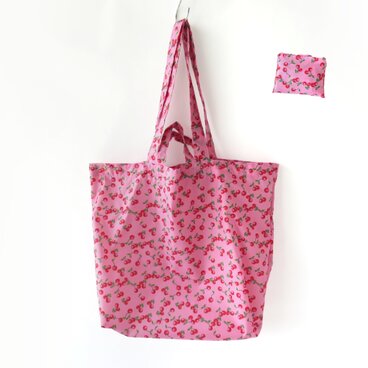エコバッグ 　ピンク　チェリー