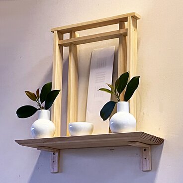 神棚　コンパクト神棚　ミニ神棚　モダン　コンパクト　インテリア　オリジナル　神具付　置き型　おしゃれ　デザイン　日本の伝統　文化