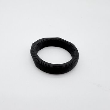 Infinite RING　植物由来樹脂アクセサリー ／　P - マットブラック