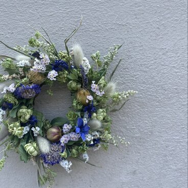 夏色　爽やかなお色のリース