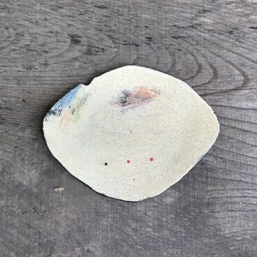 化粧掻き落とし文様　皿150