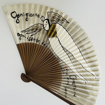 「あしなが天使」の扇子