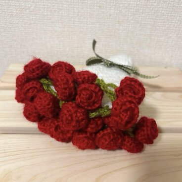 【受注制作】花束マルチカバー ランチョンマット かぎ編み ハンドメイド ギフト