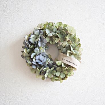 mini wreath 紫陽花 ★ 17cm blue×green