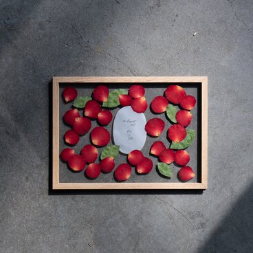 【アフターブーケ＜Strawberry Moebe M-size -赤バラ限定商品-＞】生花ブーケリメイク ブーケ保存 押し花