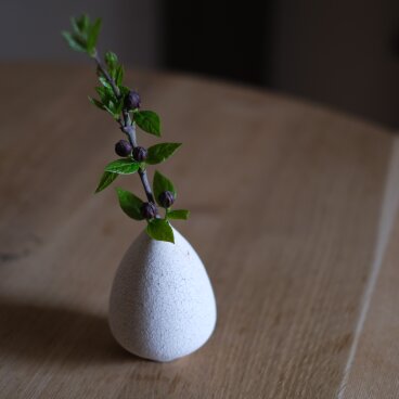 貫入粉引　一輪挿し　t-41