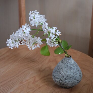 灰砂釉　一輪挿し　t-54