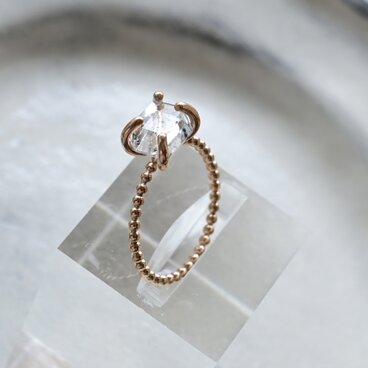 14kgfハーキマーダイヤモンドリング dot grand