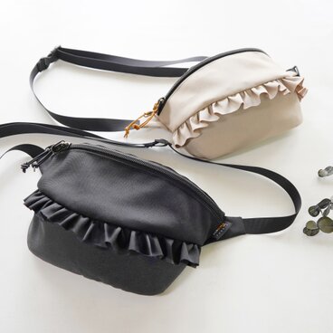 【Mサイズ】撥水CORDURA®×フリル｜2WAY軽量ショルダーバッグ