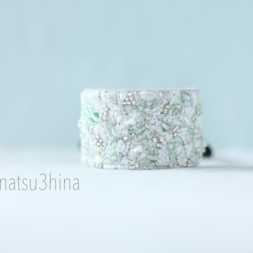 clear square ヘアゴム