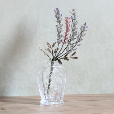 ラベンダーのインテリアフラワー｜光を透かすディップフラワーの造花、雑貨