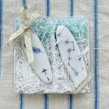 サーフボードの箸置ペアセット（ショート）箱入