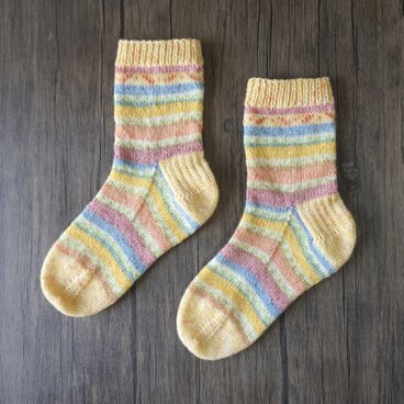 手編みの靴下