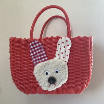 カゴバッグ　うさぎ②