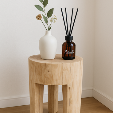 ヒノキ香る天然無垢スツール｜森を歩くようにリラックスできる！ 椅子 丸太 切り株 手づくり 木製 リビング インテリア