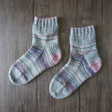 手編みの靴下