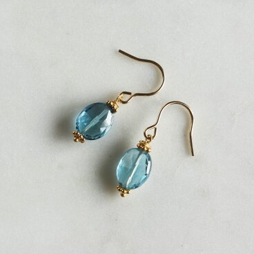 No. 890 ロンドンブルートパーズのピアス