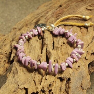 Lady's フォスフォシデライトチップブレスレット