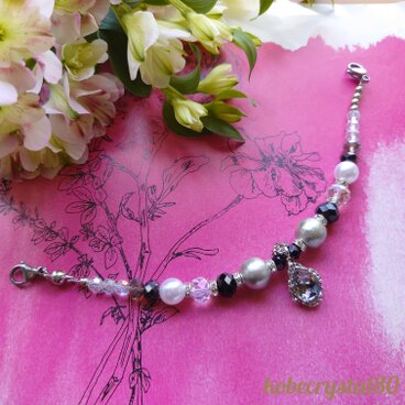 クリスタル羽織紐　カラー✢ブラックダイヤ