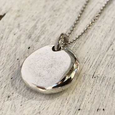 【”るこ様”オーダー依頼品】極厚プレートペンダントsilver925/一点物 /