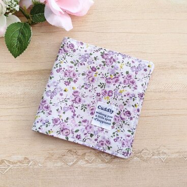 New*サニタリーポーチ*サニタリーケース*パープルフラワー