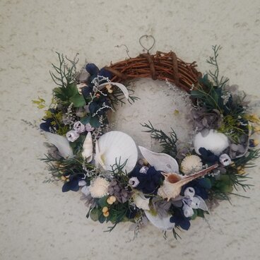 夏の貝殻wreath