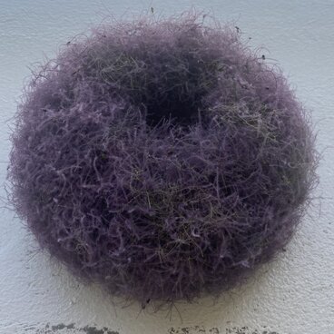 ふわふわ採れたてのスモークツリーのリース　2